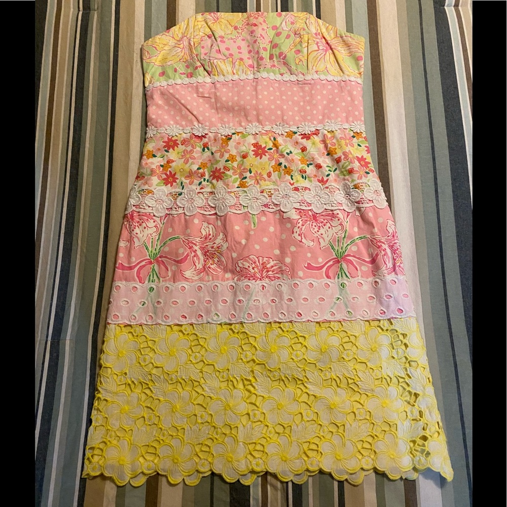 Lilly Pulitzer strapless dress